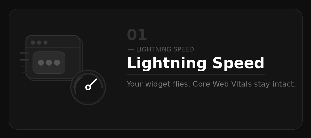 MonkFeed Lightning Speed — a lightweight feedback widget that loads fast and protects Core Web Vitals MonkFeed Lightning Speed — a lightweight feedback widget that loads fast and protects Core Web Vitals