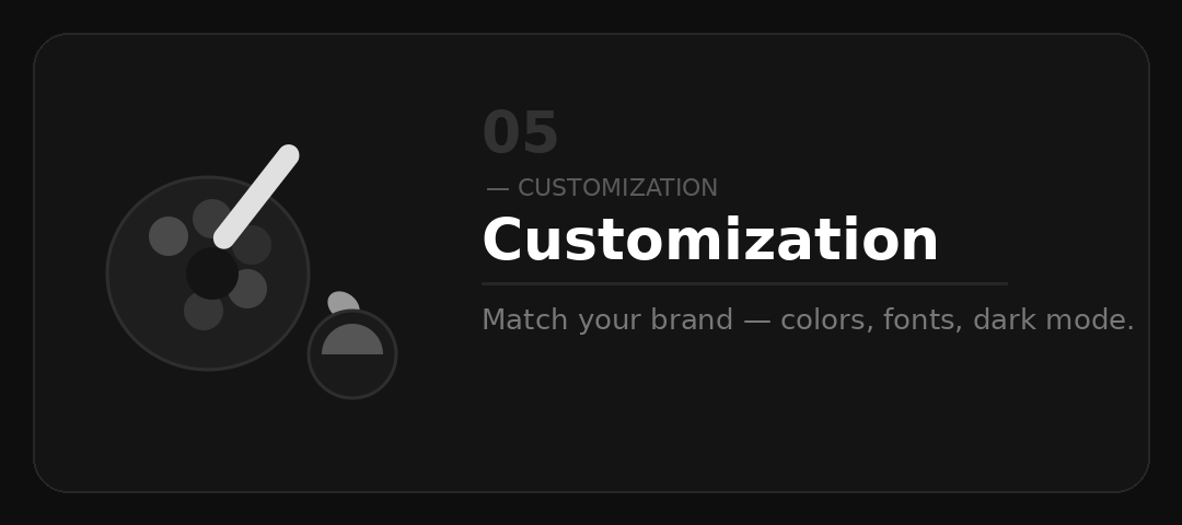 MonkFeed Full Customization — a feedback widget styled to match your brand colors and dark mode